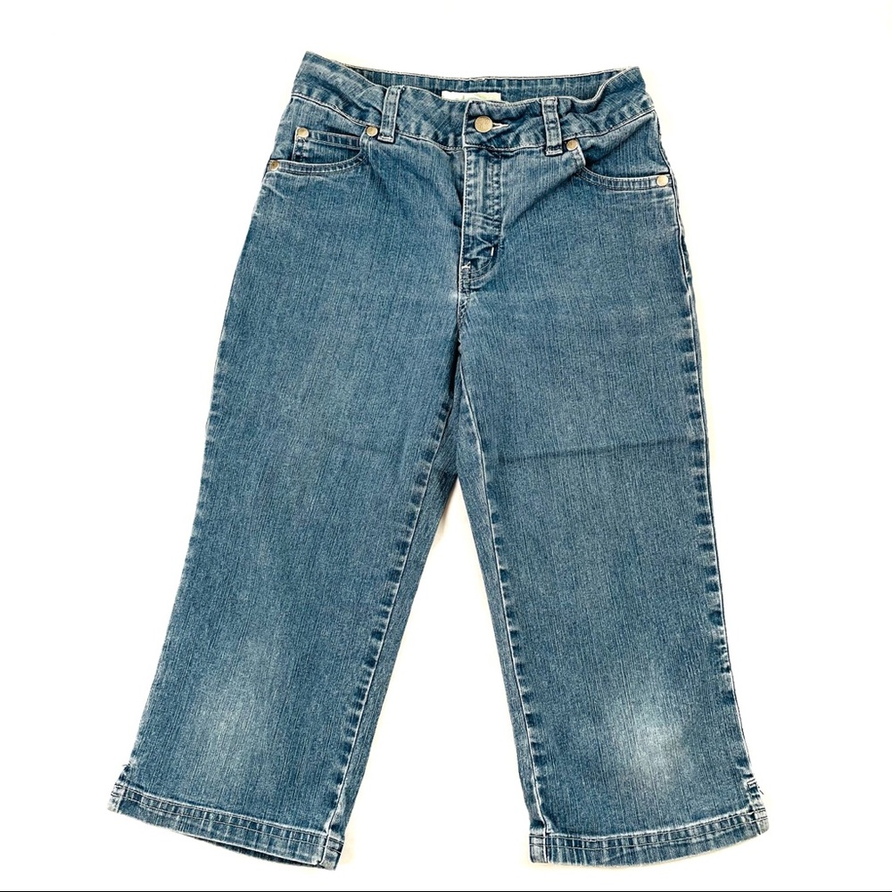 CIRCO Straight Leg Cropped Blue Jeans Medium Wash Girls Size 10